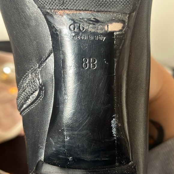 Gucci Leather with Silk Riding Boots - Picture 7 of 14